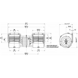 WENTYLATOR / DMUCHAWA SPAL 002-B46-02 / 002B4602