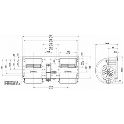 WENTYLATOR / DMUCHAWA SPAL 006-B39-22 / 006B3922