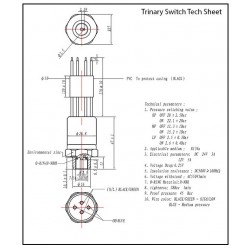 CZUJNIK CIŚNIENIA UKŁADU KLIMATYZACJI UKŁADU KLIMATYZACJI TGK LMH-958-695A / LMH958695A