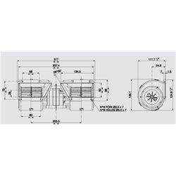 WENTYLATOR / ZESPÓŁ TURBIN SPAL  005-A45-02 / 005A4502 / 5.662.407.00 / 5.662.412.00 / 566240700 / 566241200 / 82002761