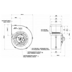 WENTYLATOR / DMUCHAWA SPAL 004-B44-28D / 004B4428D
